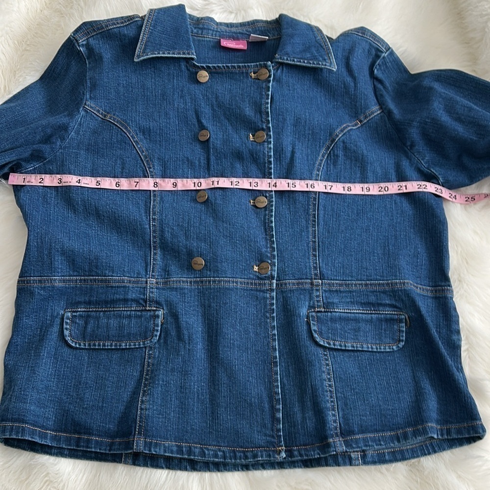 Campanella double breasted jean jacket - Picture 8 of 12